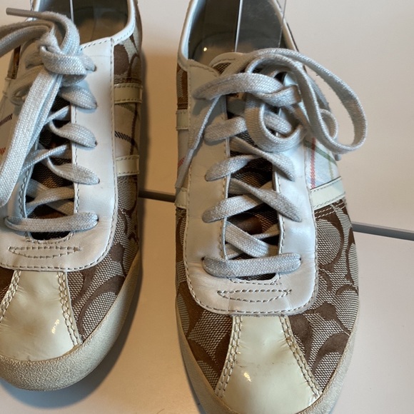 Coach Paxton Monogrammed & Plaid Sneakers - Picture 12 of 12